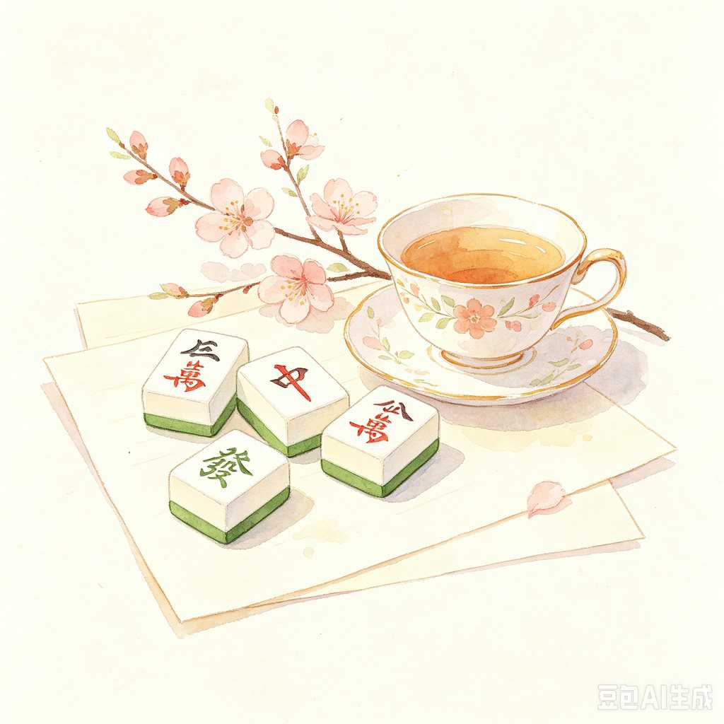 fine carving mahjong set